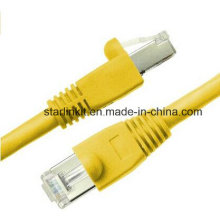 10g CAT6A Snagless Patch Cable avec 50u RJ45 Jaune